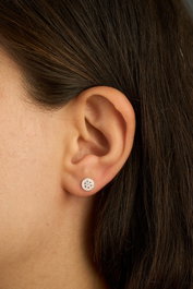 Heliophilia Silver Pendientes de Plata de Ley 925